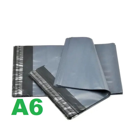 Курьерский ЭКО пакет А6 (130х190+40мм) графитовый 